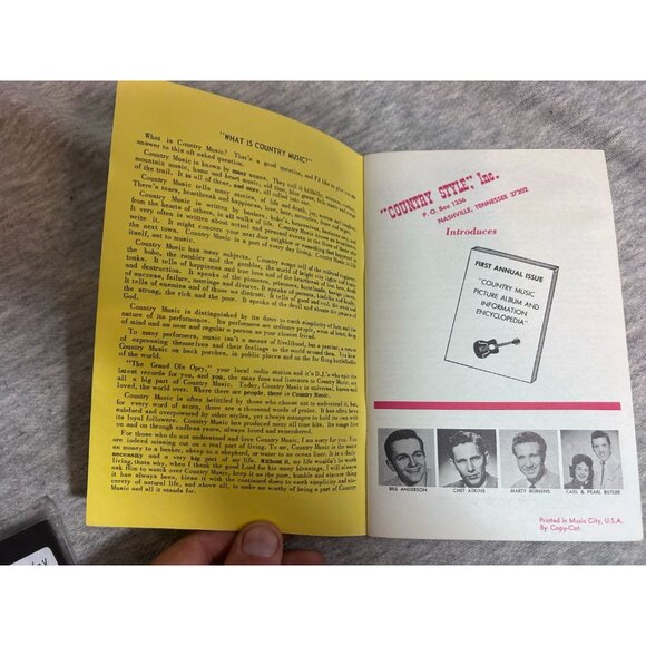 Country Music Picture Album & Information Encyclopedia Book Paperback 1960s - Picture 4 of 6